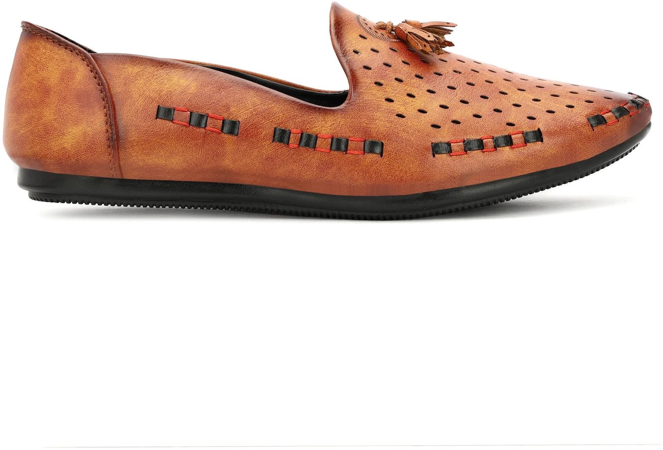 ₹409 Tan Mojaris for Men – Stylish Fancy Ethnic Party Footwear