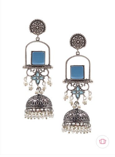 ₹475 NAMAN ARTS Contemporary Jhumkas Earrings for Women in India