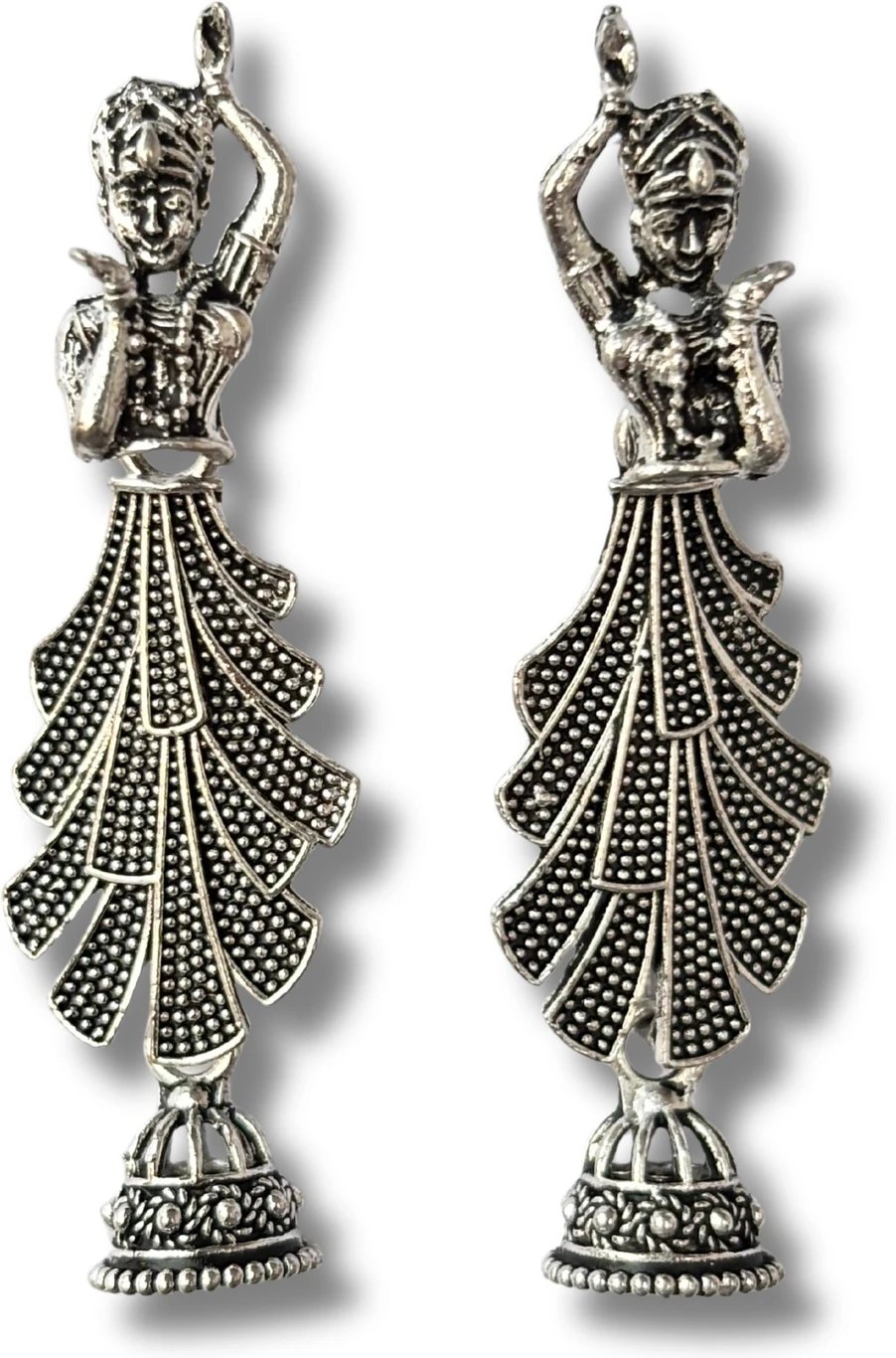 ₹166 Esyko 4-Pair Oxidised Earrings Combo Set for Women in India