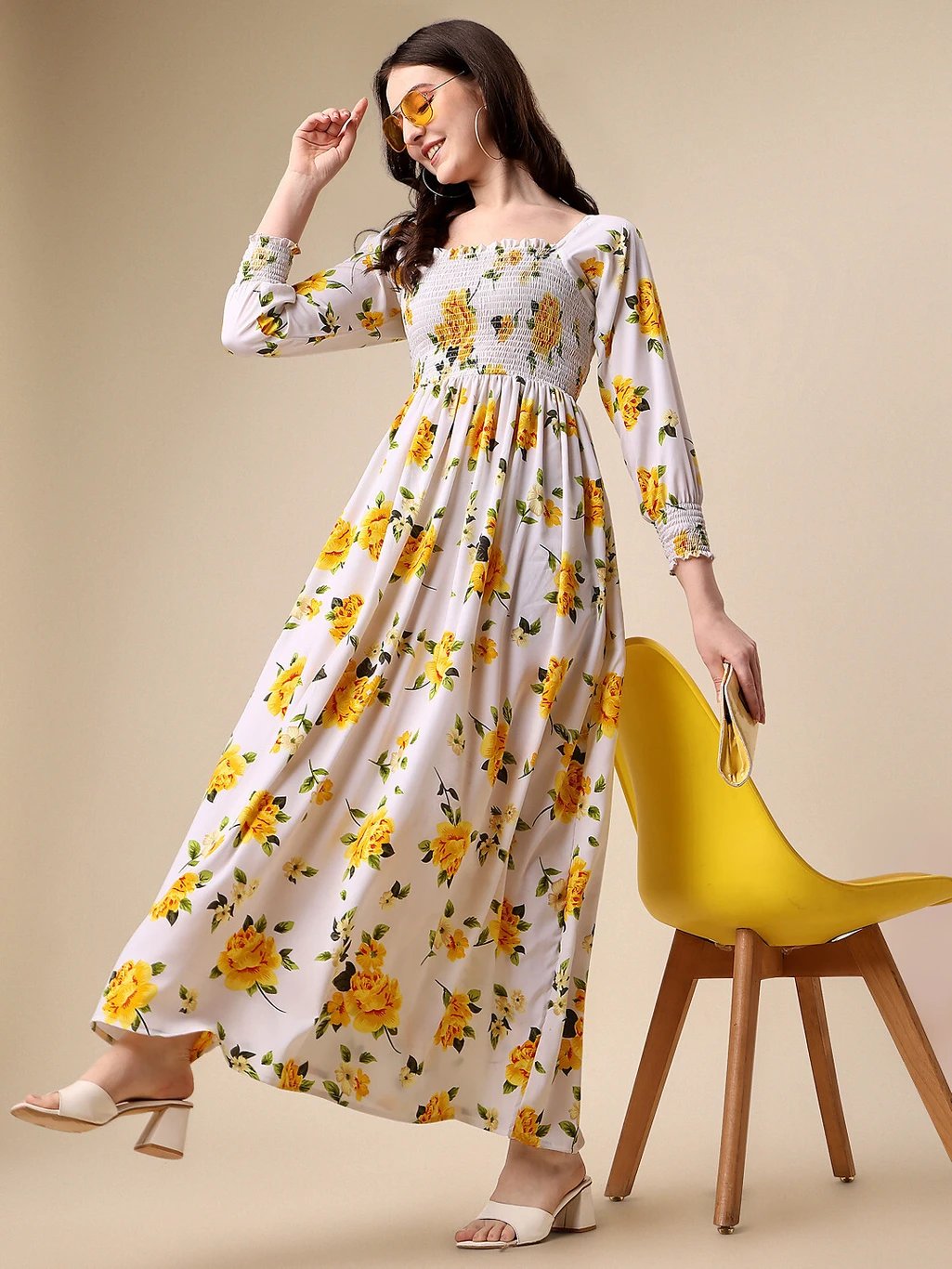 Honky Tonky Women’s Fit and Flare Maxi Dress Under ₹310