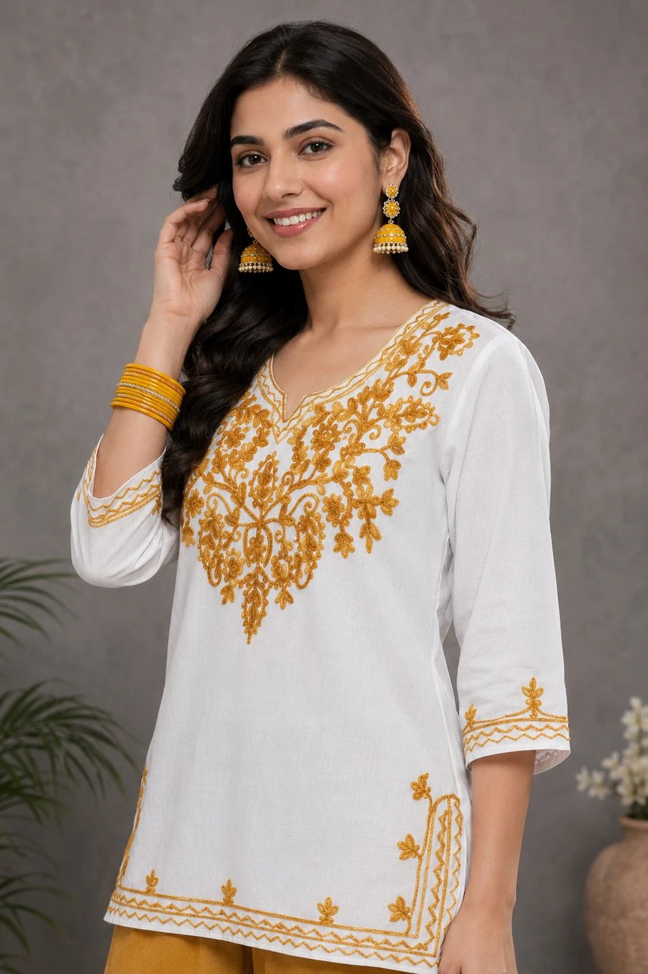 ROYALERA Women’s Cotton Rayon Kurti Palazzo Set at ₹422
