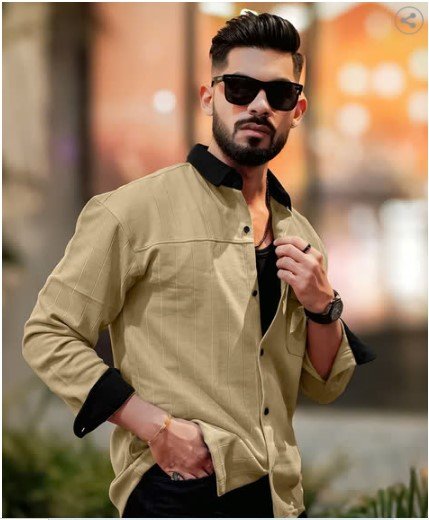 MANIAC Oversized Shirt with Flap Pocket for Men at ₹994