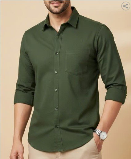 ₹396 WEBRIC X AG Men Regular Fit Shirt with Patch Pocket