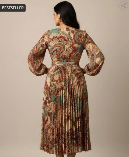 ₹294 ZWERLON X AG Women Paisley Print A-Line Dress