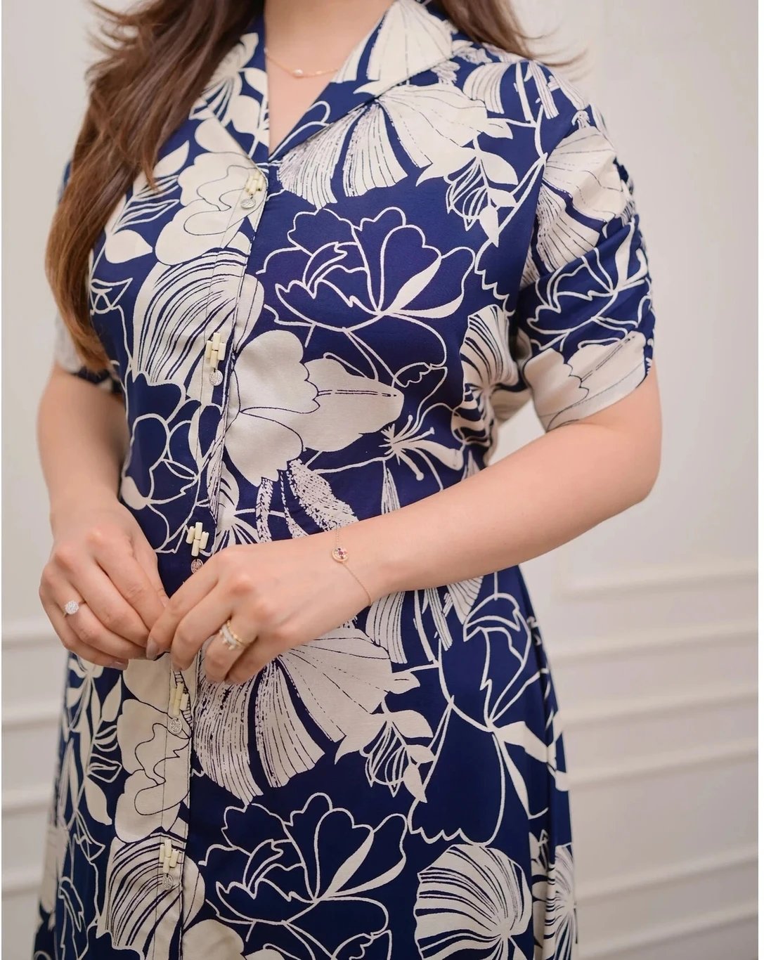 ₹320 Lascaux Blue Viscose Rayon Stitched Flared A-Line Gown