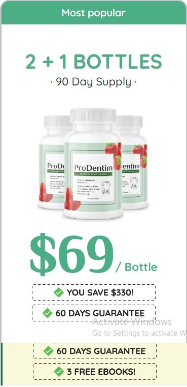 ProDentim Oral Probiotic Formula for Healthier Teeth Plus Gum Care