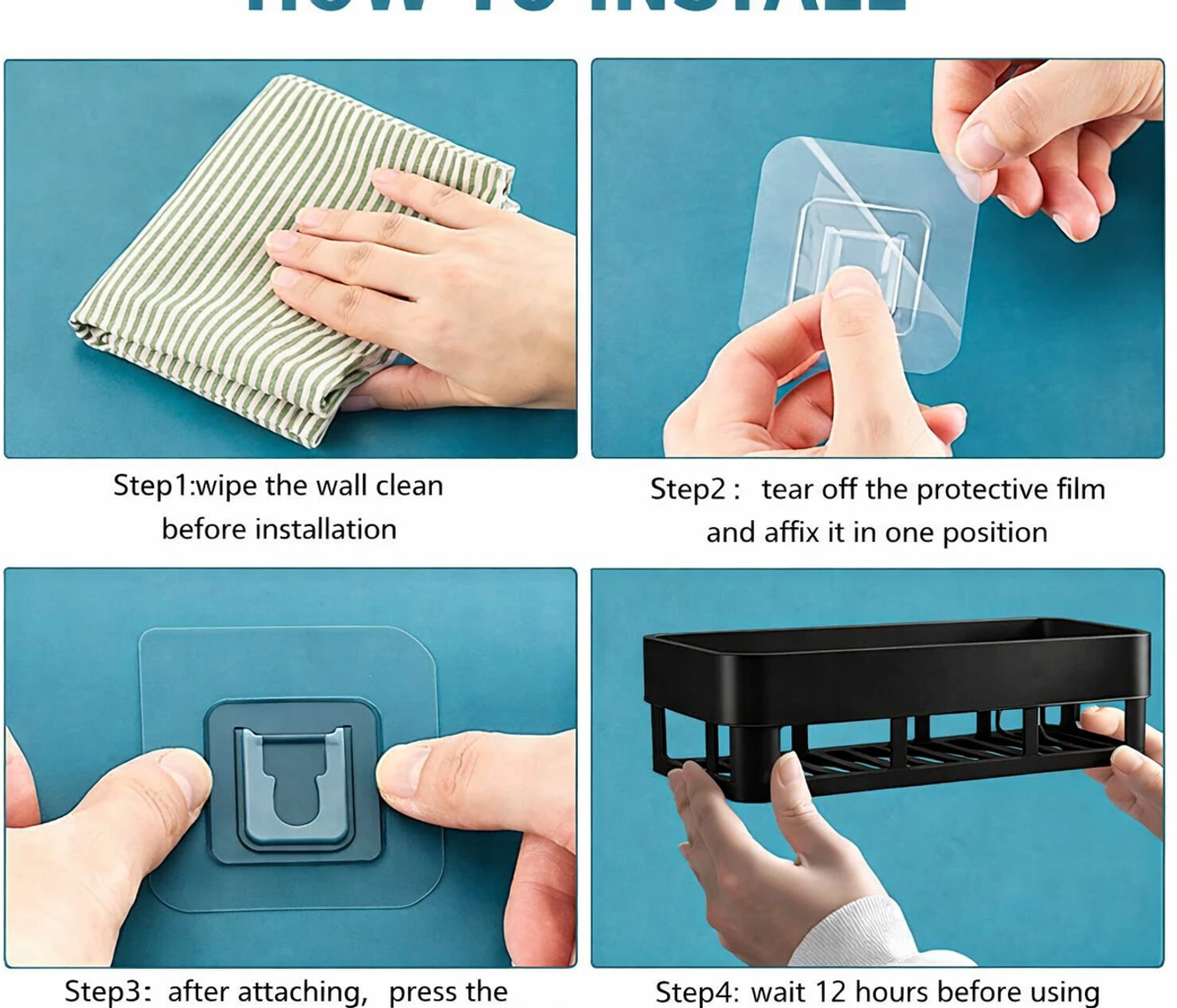 ₹215 Plastic Wall Shelf for Organized Bathroom Plus Home Storage
