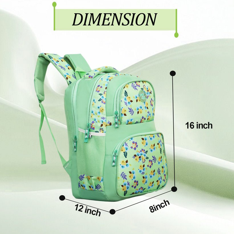 ₹441 Stylish 25L Floral Print School Backpack for Daily Use