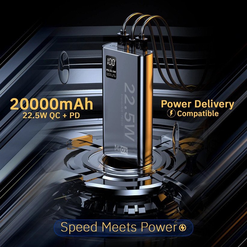 ₹957 22.5W Fast Charging Power Bank for Travel and Daily Backup