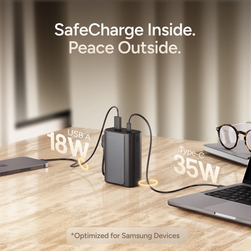 ₹2,499 35W Fast Charging 20000mAh Power Bank for Daily Use