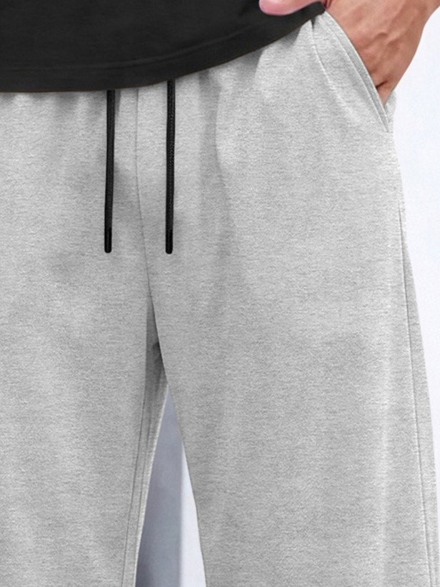 ₹324 SPECTATOR Men's Solid Grey Track Pants for Casual Everyday Comfort