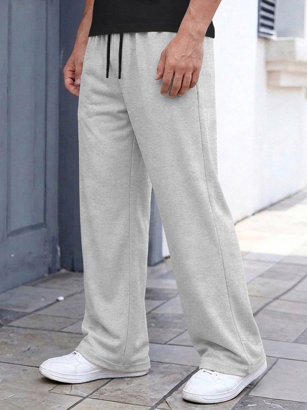 ₹324 SPECTATOR Men's Solid Grey Track Pants for Casual Everyday Comfort