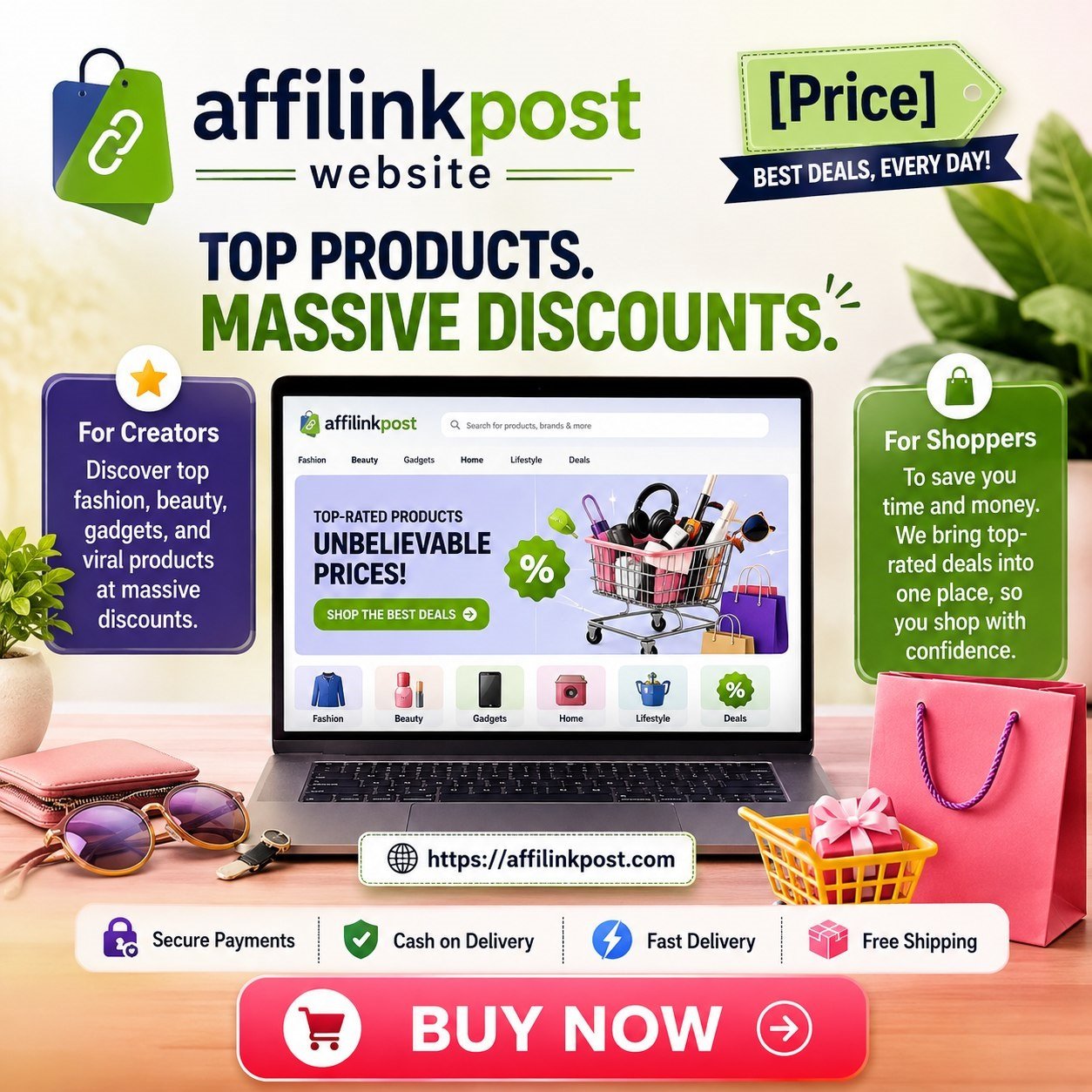 Free Affiliate Marketing Platform for Creators and Deal-Focused Shoppers